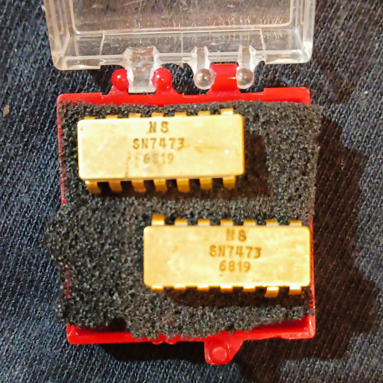 Vintage National Semiconductor Chips SN7473 Integrated Circuits Prod 1968