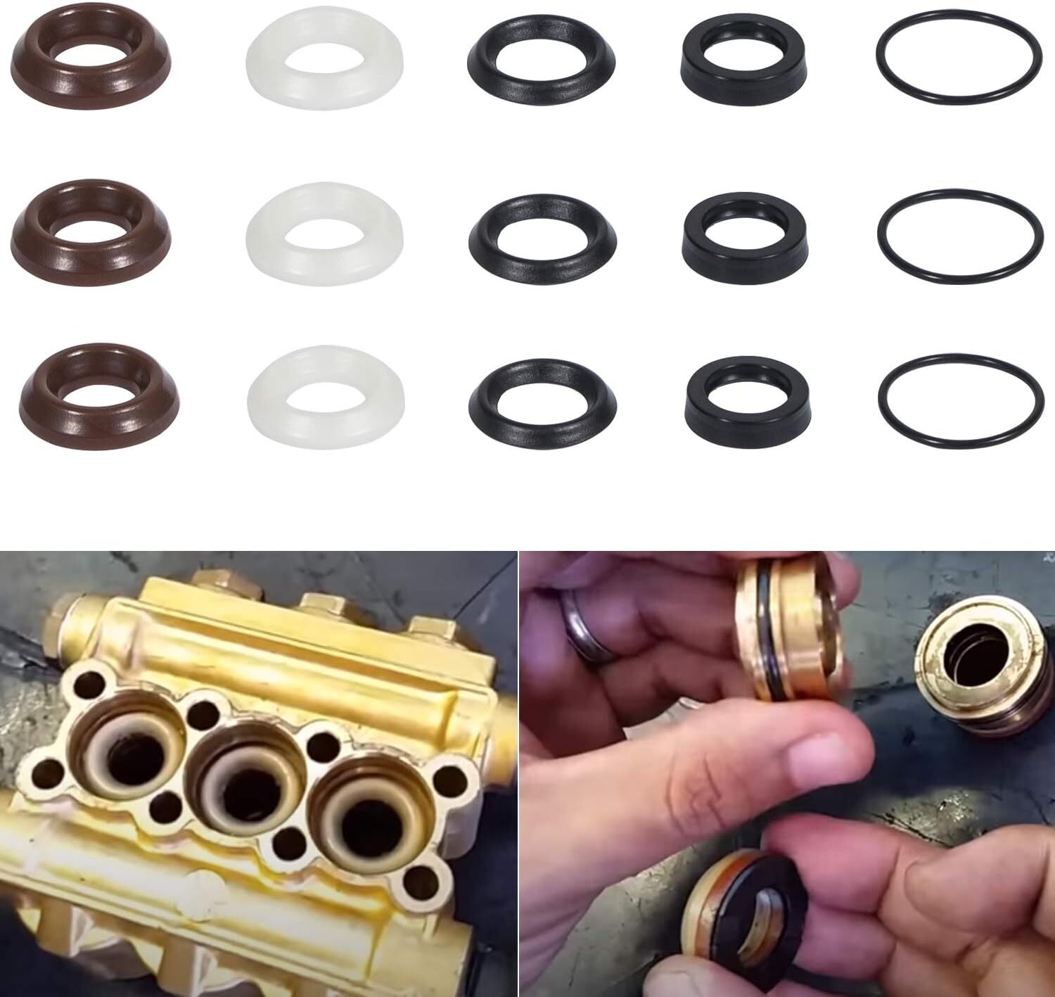 Pressure Washer Seal Kit 5019006400 for Comet Pump ZWD2530G , ZWD4030G, ZWD4040G