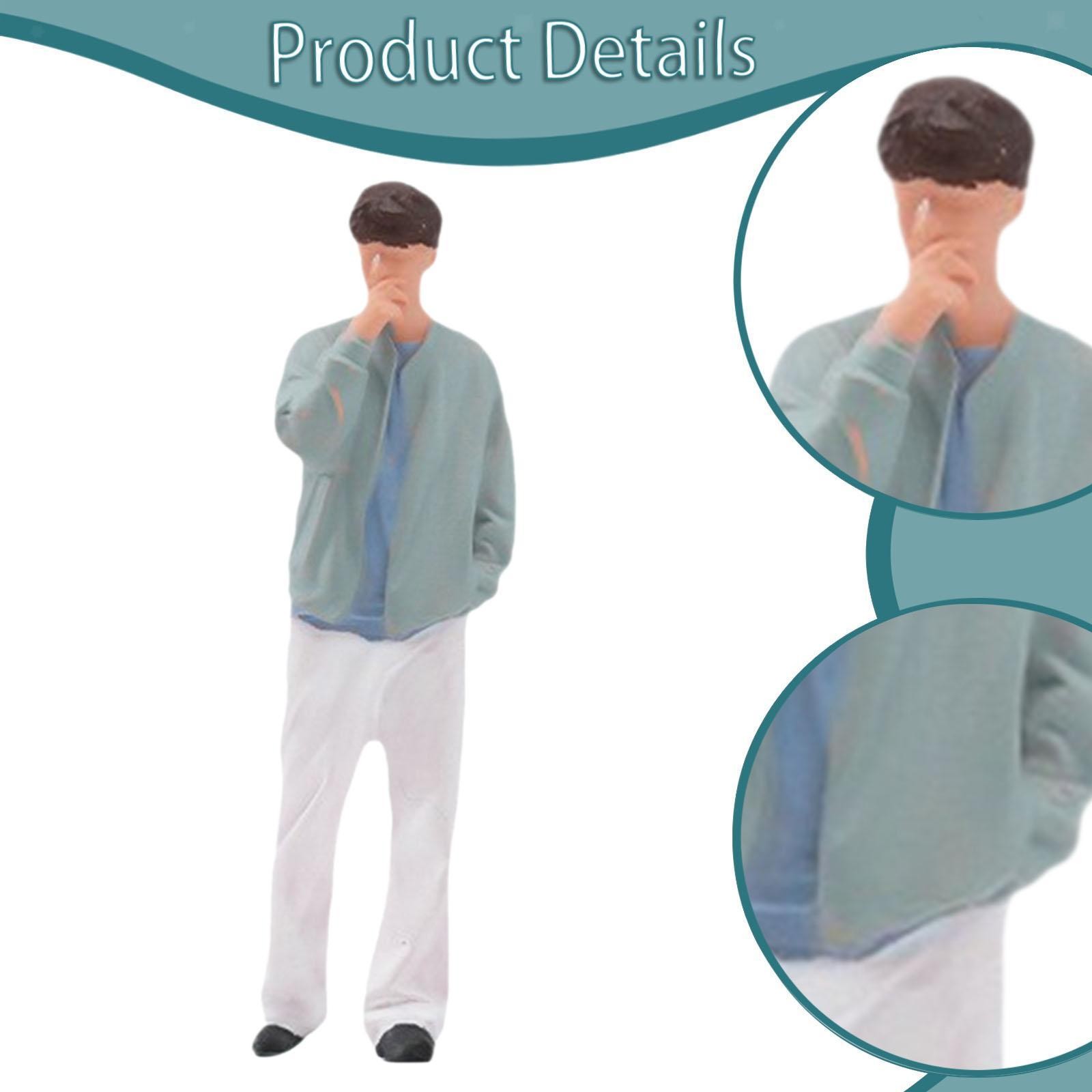 1:64 Man Miniature Figure Mini People Figurine Decorative Tiny Mini Model Sand
