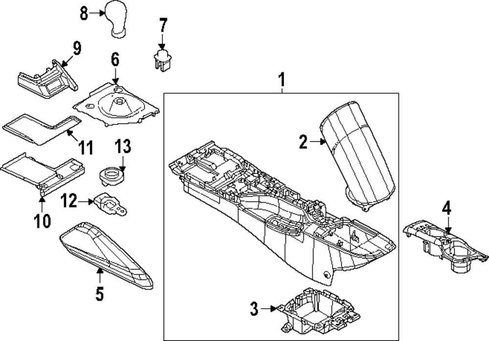 Genuine Nissan Shift Boot 96935-6GP0E