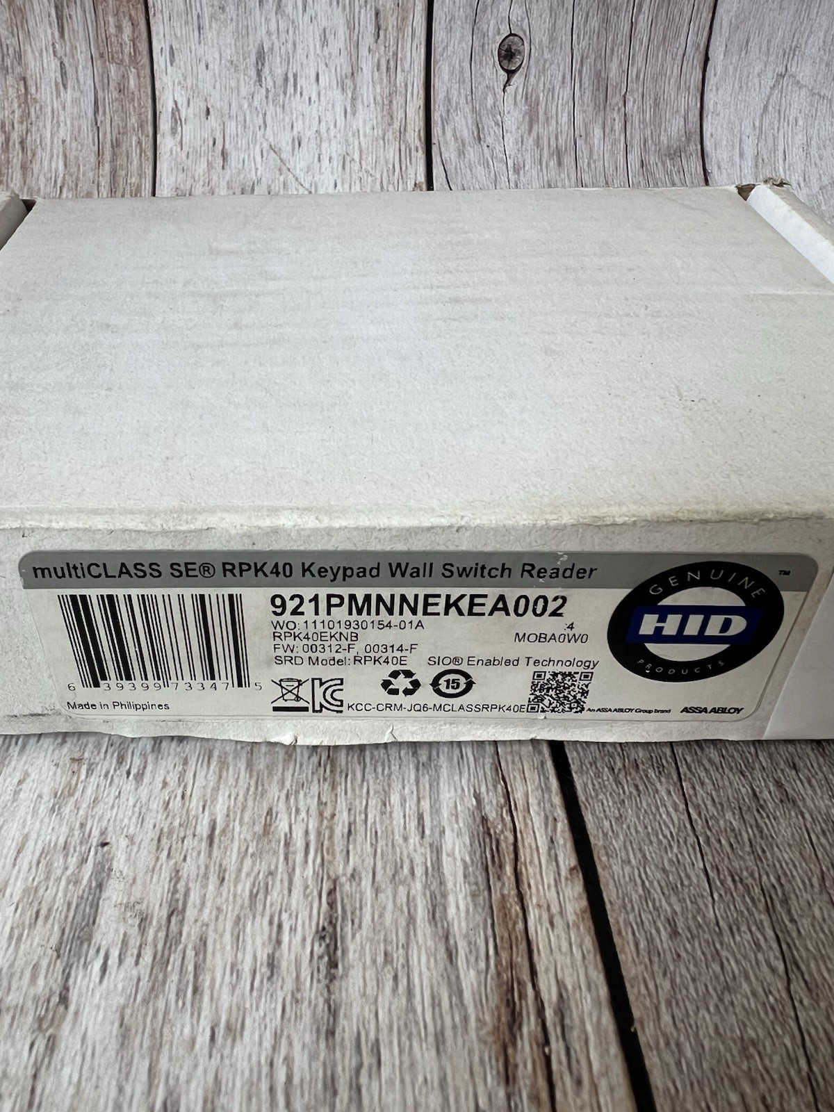 HID 921NMNNEKEA002 iClass SE RK40 Keypad Wall Switch Reader