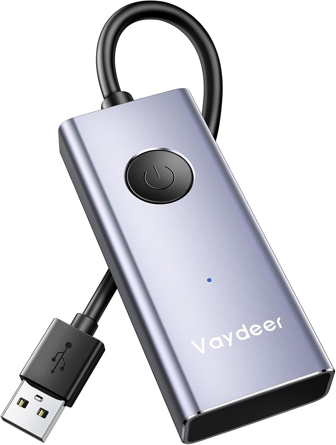 Vaydeer S4 Metal USB Mouse Jiggler / Mouse Mover w/ ON/OFF Switch Driver-Free OB