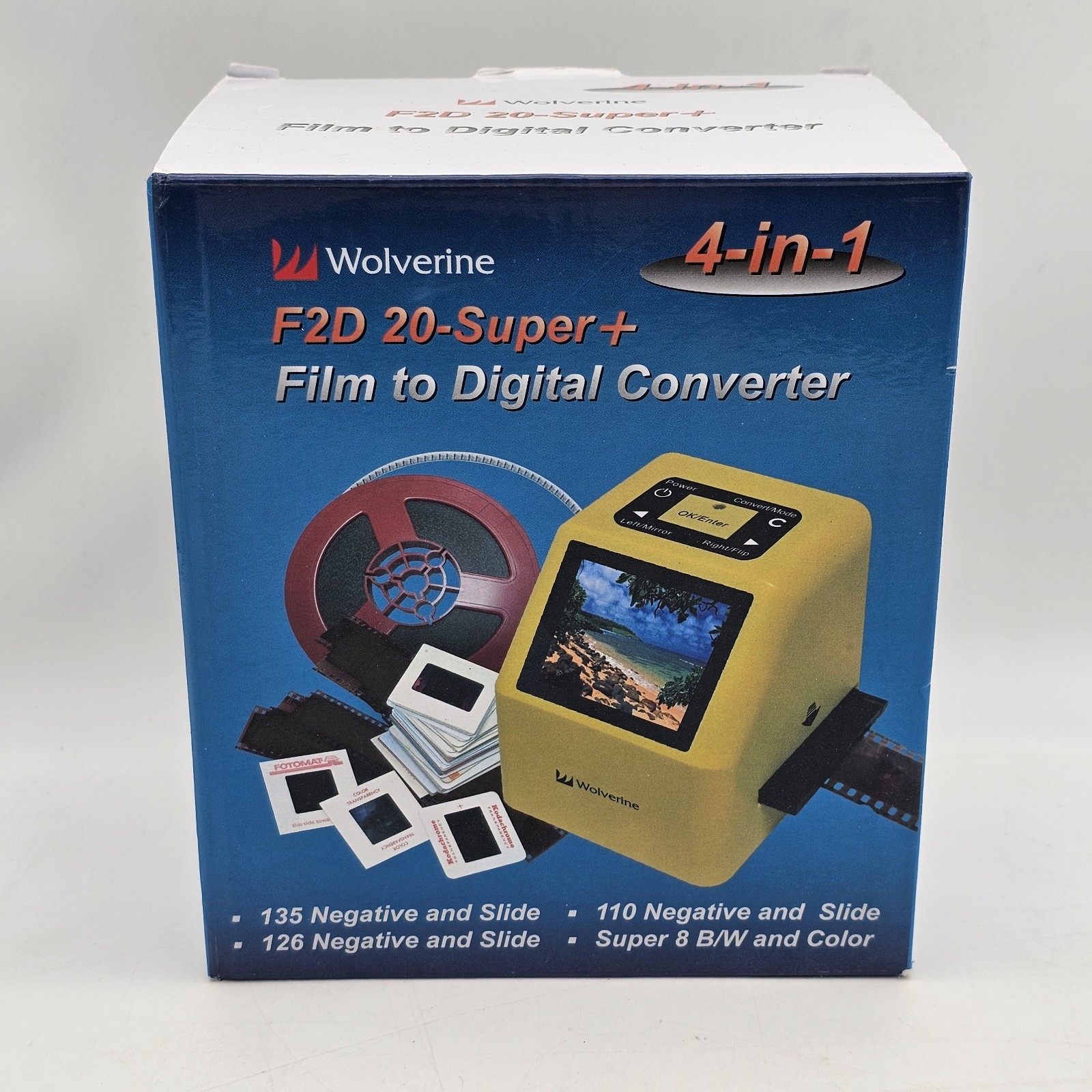NEW Wolverine F2D 20-Super 4-in-1 Film to Digital Converter