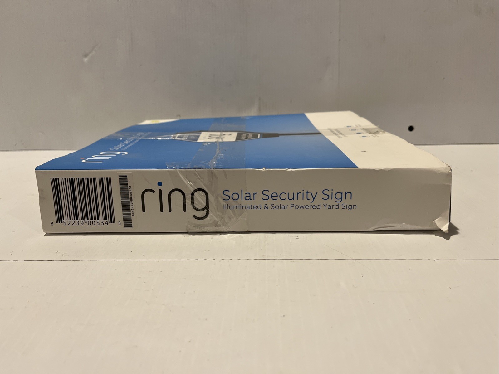 RING Solar Yard Sign Lights Up NEW Authentic Security Surveillance