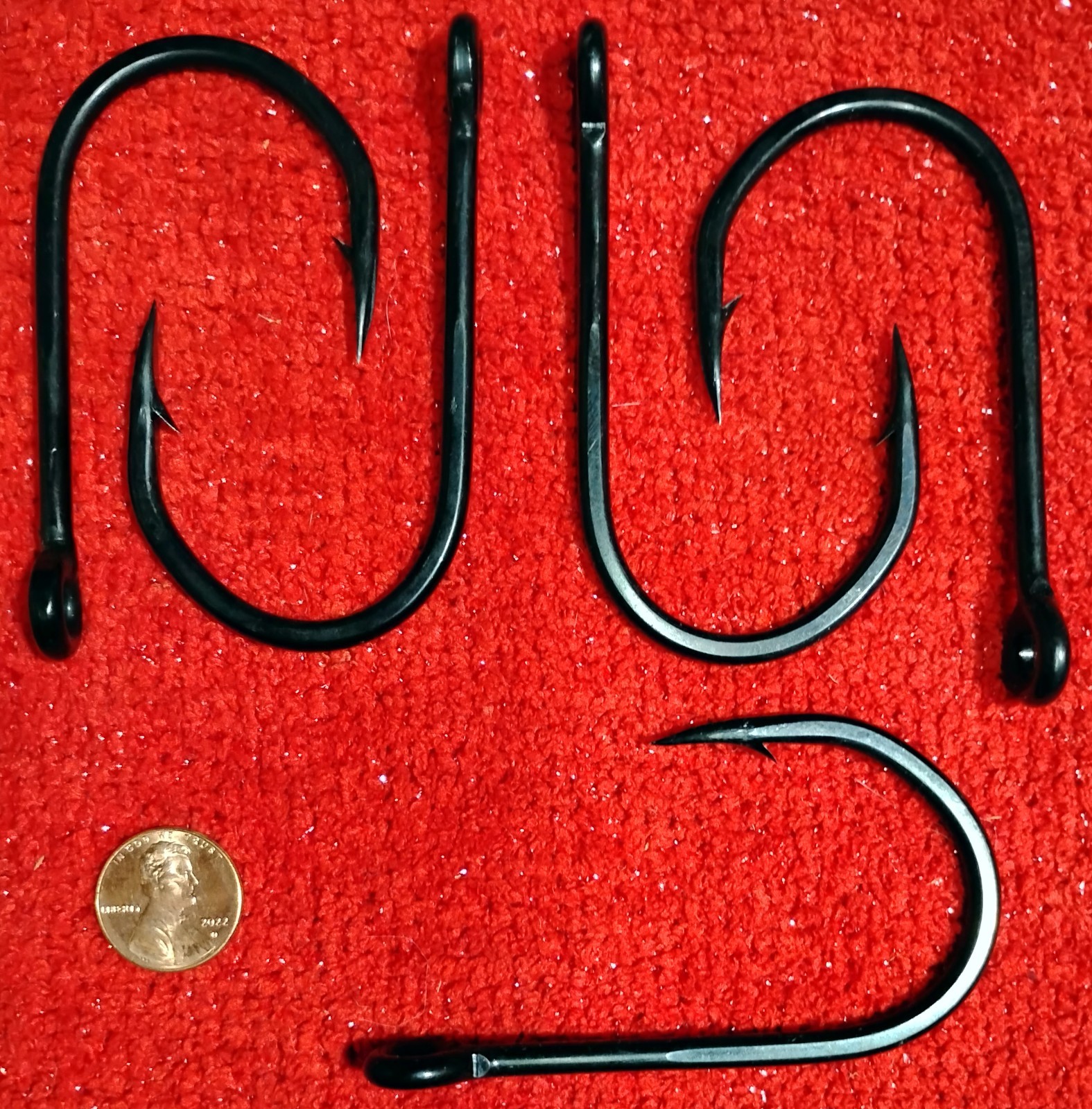 LOT 5 10/0 Owner JOBU FISHING HOOKS Big Game 4X-Strong w/ Cutting Point DEEP SEA