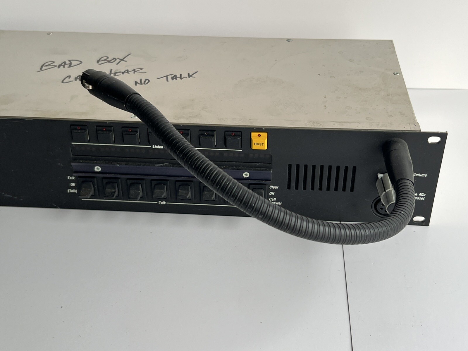 KP 96-5 Telex Matrix Intercom Key Panel Broken For Parts Only