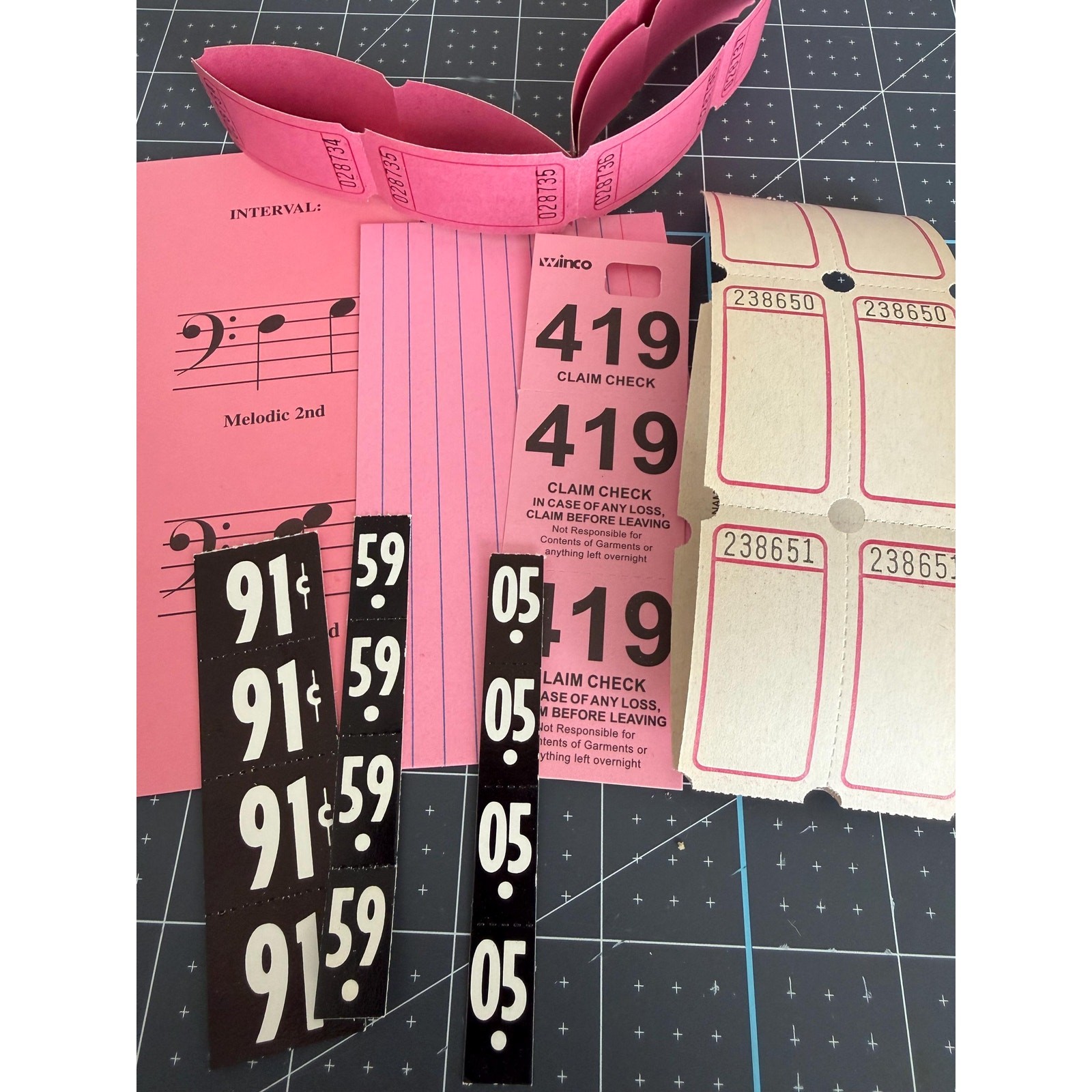 Vintage Style Pink Ephemera Pack Junk Journal Supplies Mixed Media Collage Kit