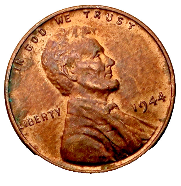 1944 GEM BU Red Brown Lincoln 1c ~ Uncirculated Bargain ~ 1 Coin ~ G46
