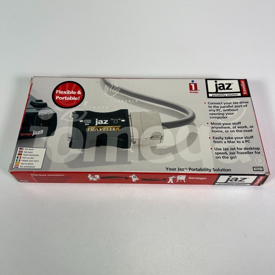 omega Jaz Traveler connect SCSI to Parallel Adapter 10231 PC Mac NIB * NEW!