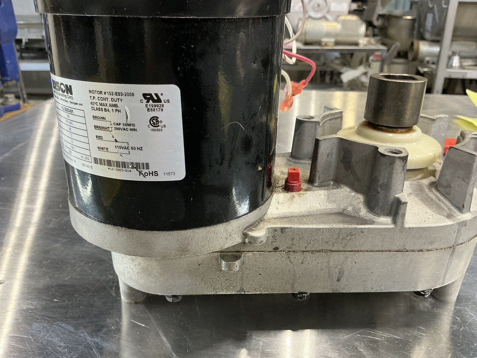 Scotsman Gear Reducer Complete For 115v #12-3083-21