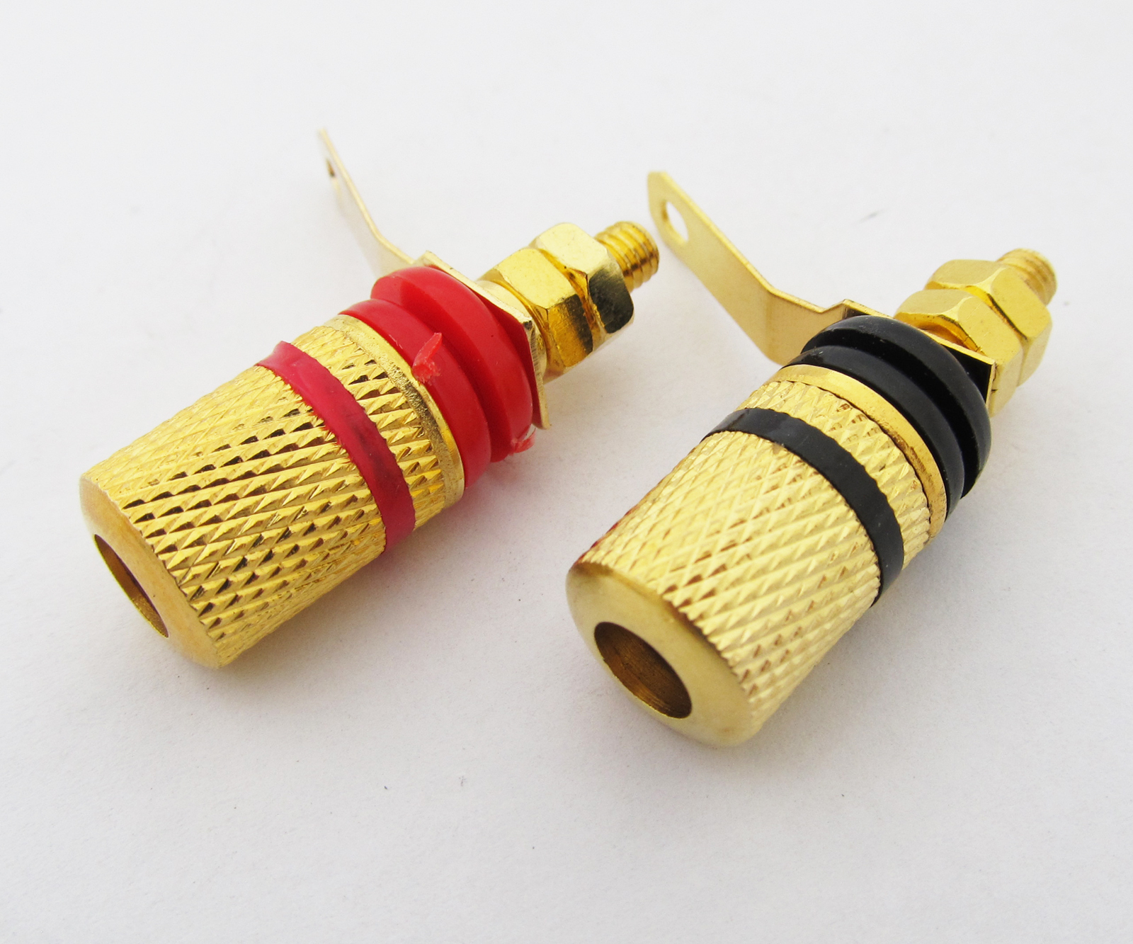 20pcs Amplifier Speaker Binding Post Long Gold Brass Solder Terminal Connector