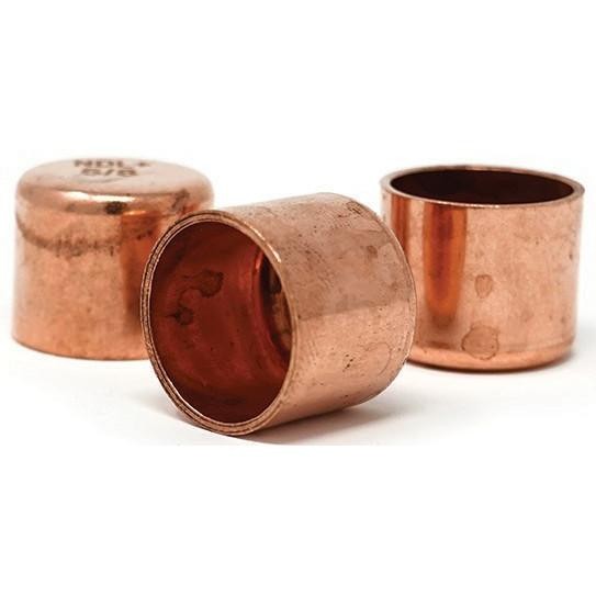 NDL W7012 Cap 1-3/8 in Copper pipe fittings C Sweat connections for refrigeratio