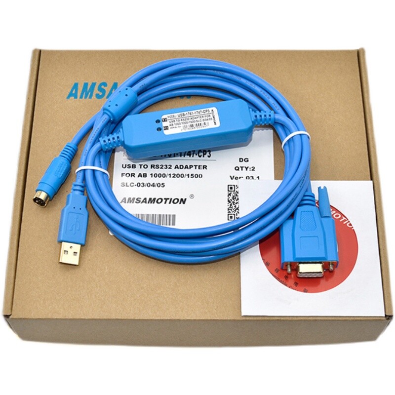 USB-1761-1747-CP3 PLC Programming Cable for AB SLC 5/03/04/05 NEW