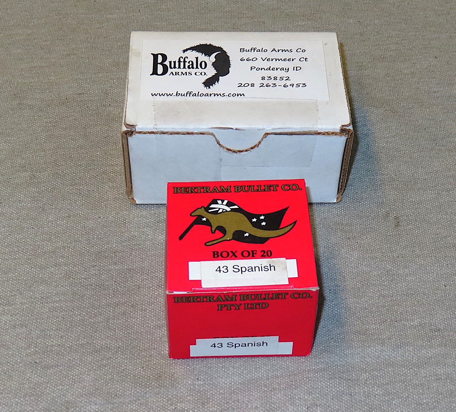 Reloading Stuff for 43 Spanish, B/A Mold for .439" RN 370gr, Bertram 43 Lyman