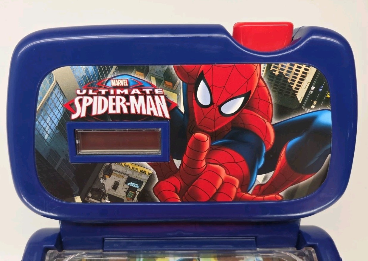 2009 MMTL Marvel Ultimate Spider-Man Tabletop Pinball Machine Lights Sounds EUC