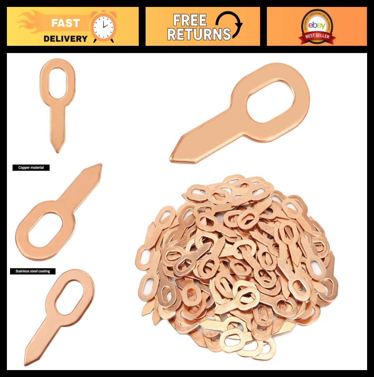 200 Pcs Dent Puller Rings - Metal Washer Set for Auto Body Repair & Welding Tool