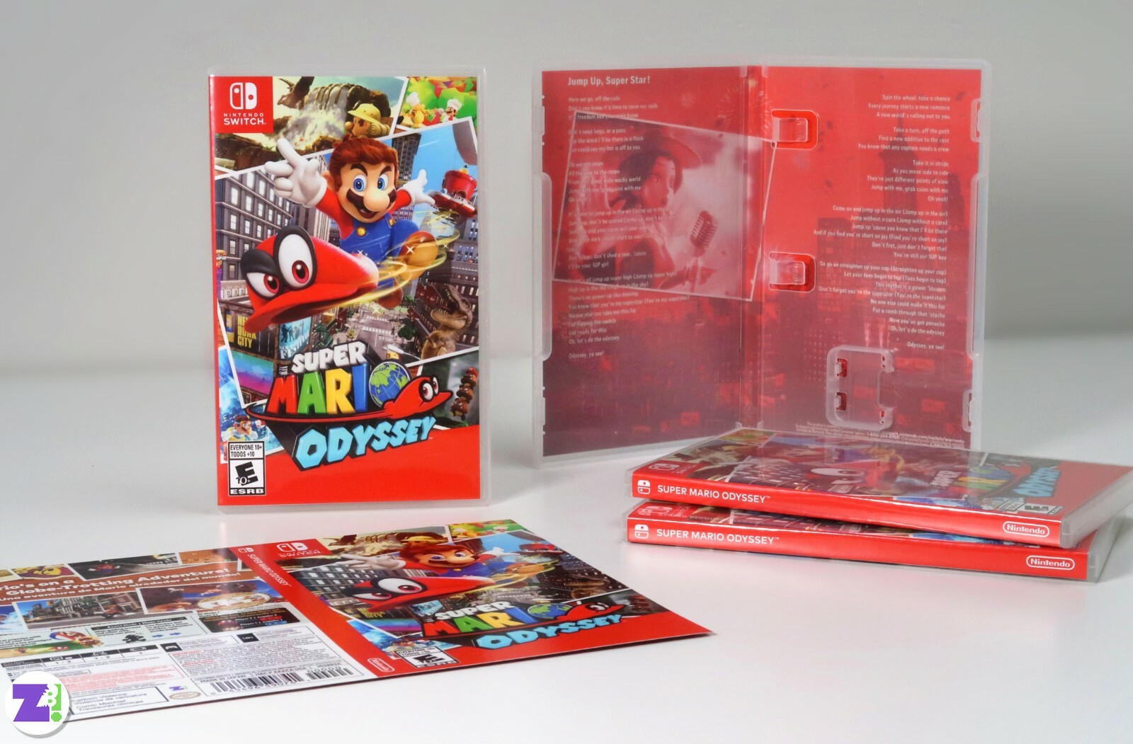 Super Mario Odyssey Replacement Cover Art Insert & Case, Nintendo Switch