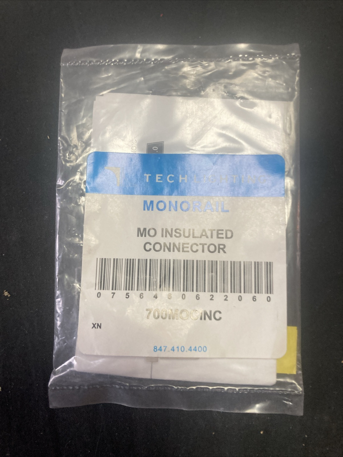 Tech Lighting Mono Rail Insulated Connector Clear 700MOCINC