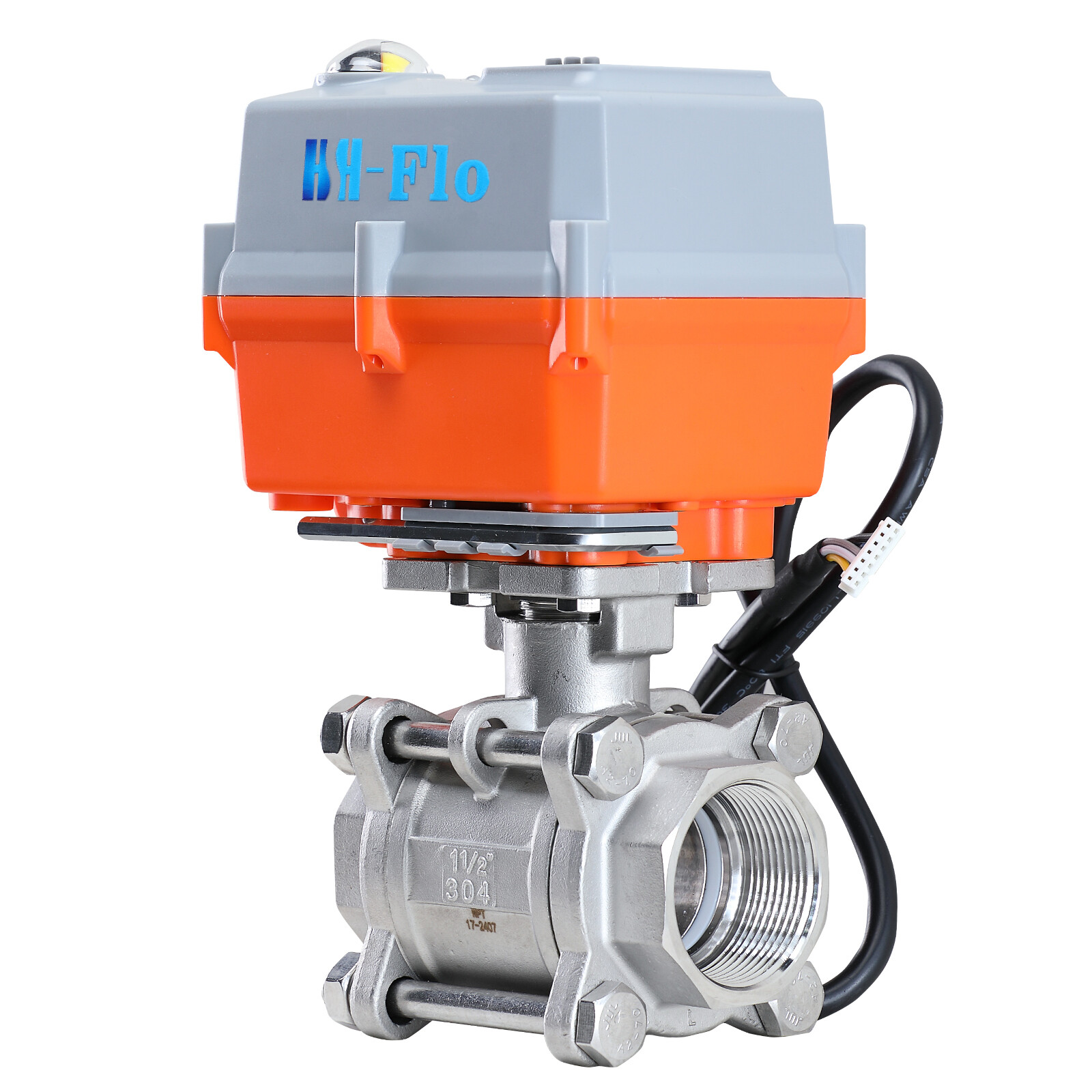 HSH-Flo 24VDC 4-20mA/0-20mA Proportional Integral Control Motorized Ball Valve