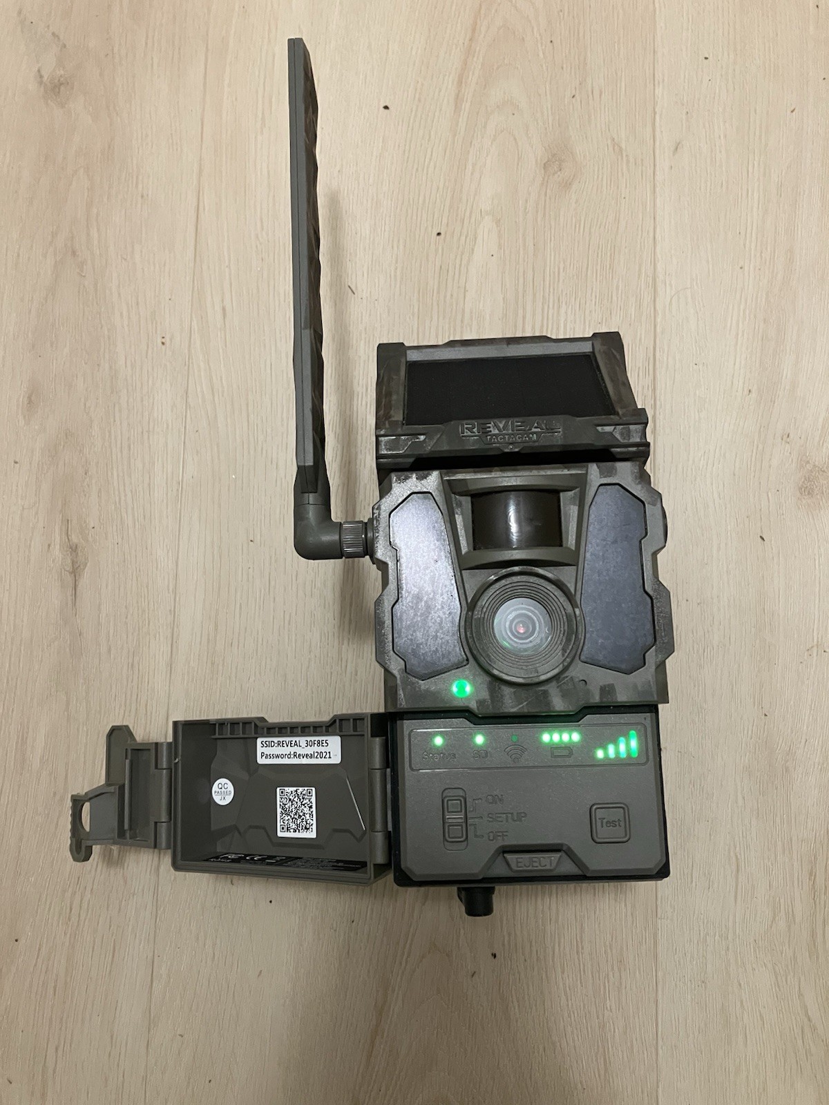 Tactacam Reveal XB Trail Camera With Solar Panel, Rechargeable Battery Painted