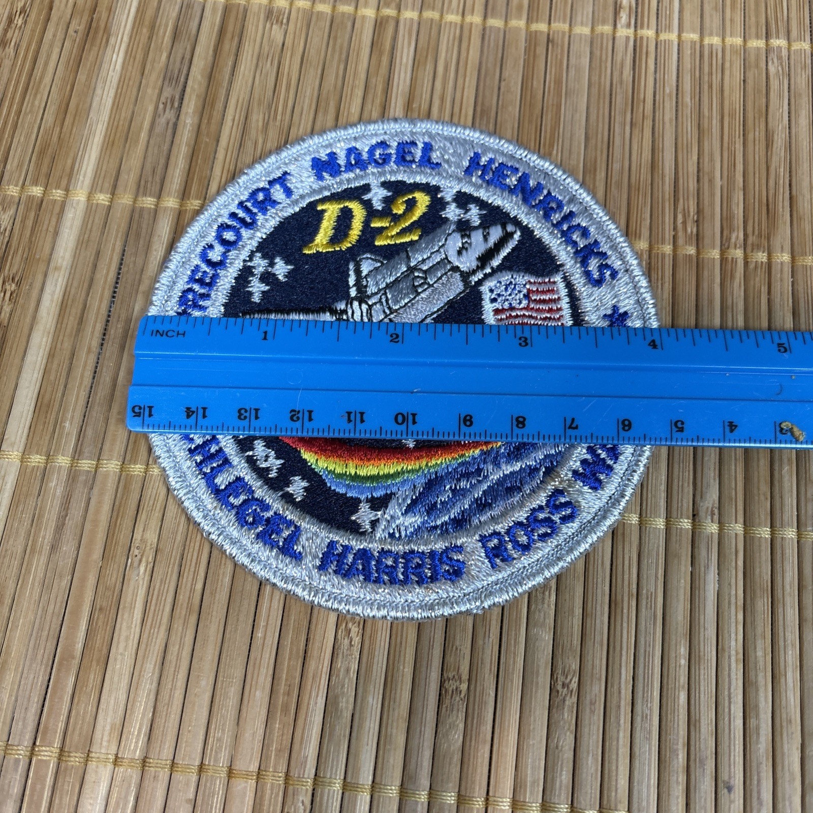 1993 NASA Space Shuttle Mission STS-55 Astronaut Patch~Space Command 1995 Patch