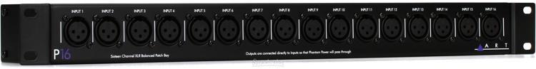 ART P16 16-channel XLR Balanced Patchbay