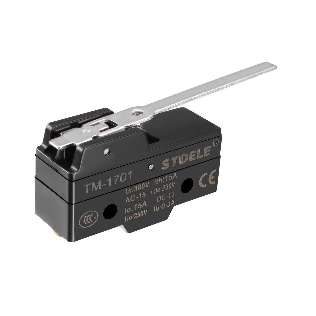 TM-1701 SPDT 1NO+1NC Long Hinge Lever Type Micro Limit Switch Screw Terminals