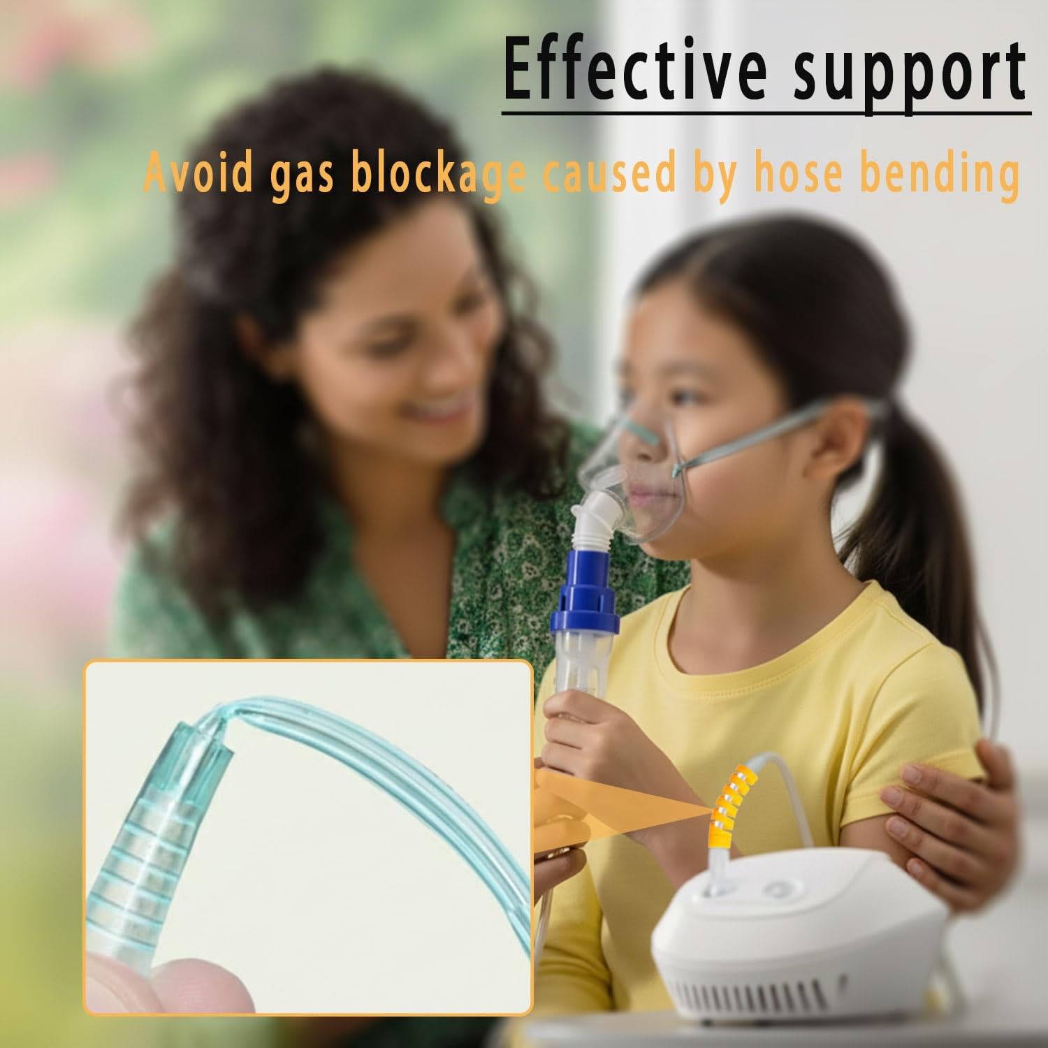 10 Pack Oxygen Tube Support Crimp Straighteners for Kink-Free Hoses