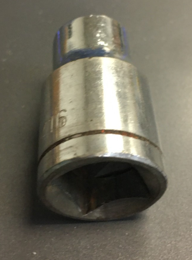 7/16" SOCKET, 6 POINT, 1/2" DRIVE, STEEL