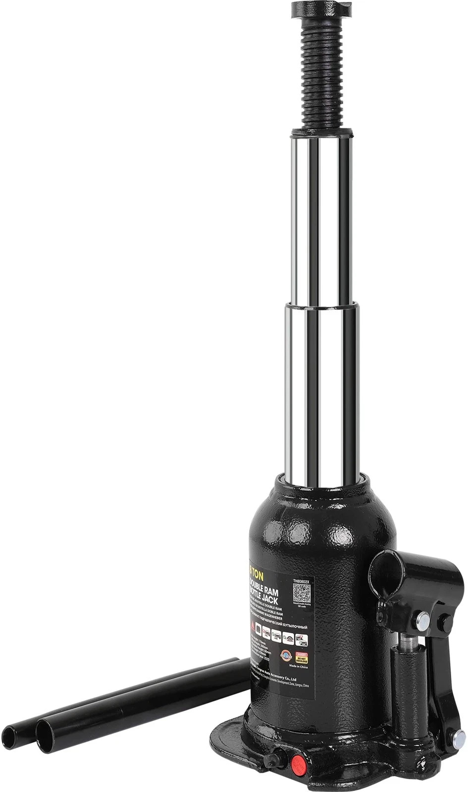 Torin 8 Ton (16,000 LBs) Double Ram Welded Hydraulic 8 Ton（16，000 lbs）, Black