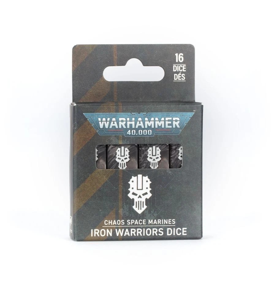 Warhammer 40K - Chaos Space Marines: IRON WARRIORS DICE - NEW - OOP