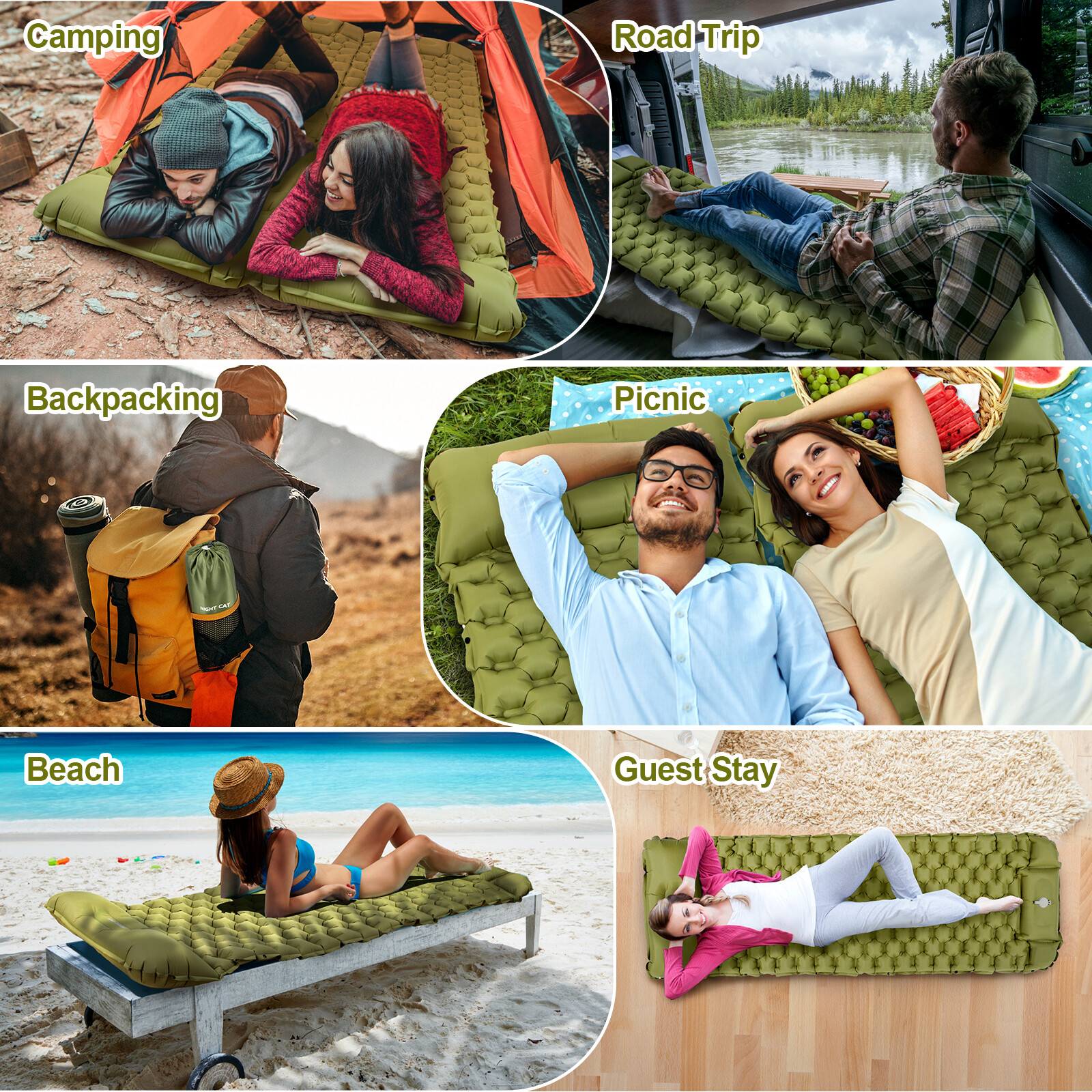 Sleeping Pads Mat for Camping Backpacking Hiking Ultralight Compact Comfortable