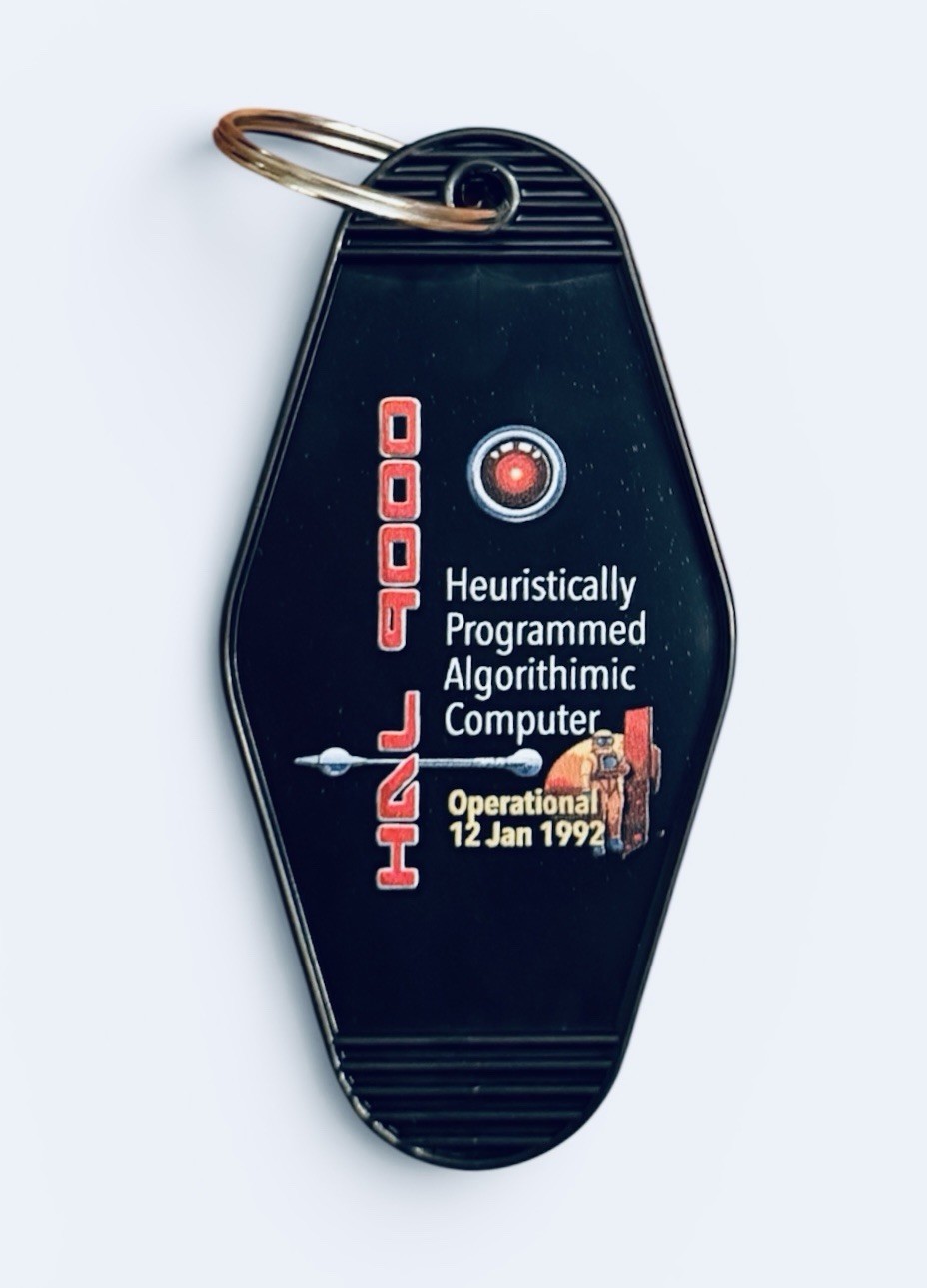 2001 Space Odyssey HAL 9000 Inspired Key Tag