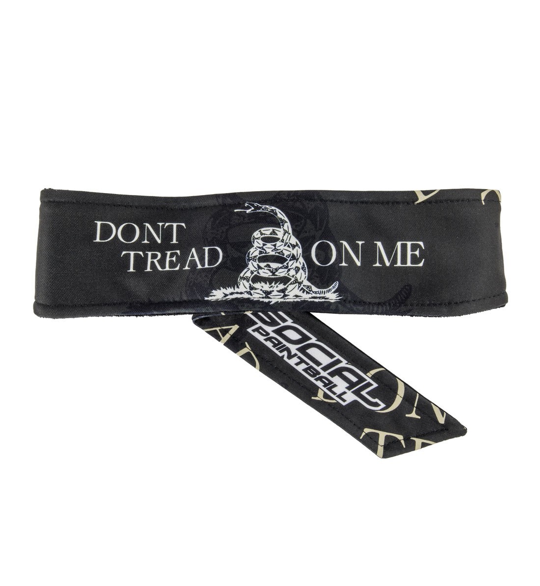 Social Paintball Grit Deluxe Long Tie Headband Head Band Don't Tread On Me