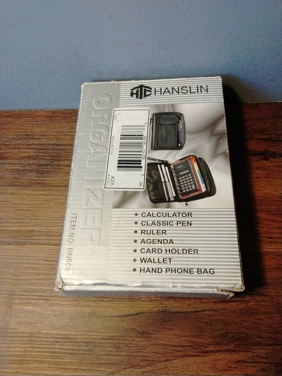 Hanslin Daily Organizer With Calculator & Pen, New In Box