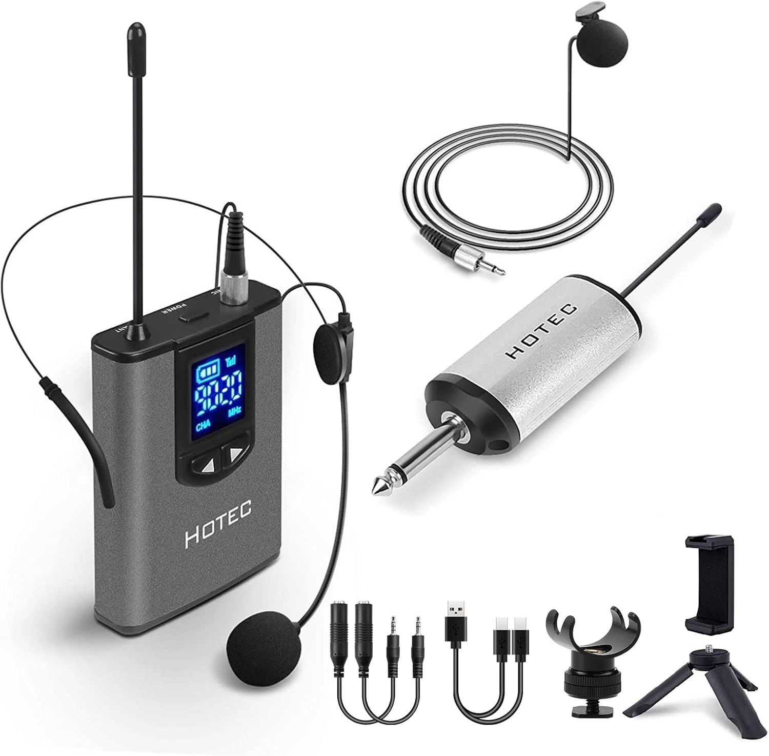 Microfonos Profesionales Inalambricos Professional Recargables Diadema Estudio