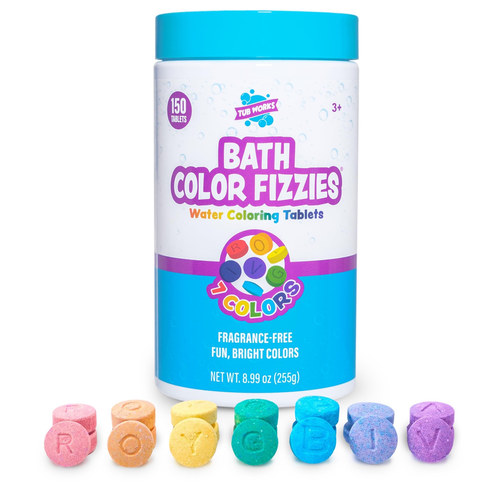 ® Bath Color Fizzies, 150 Count | Nontoxic & Fragrance-Free | Fizzy, Bath Col...