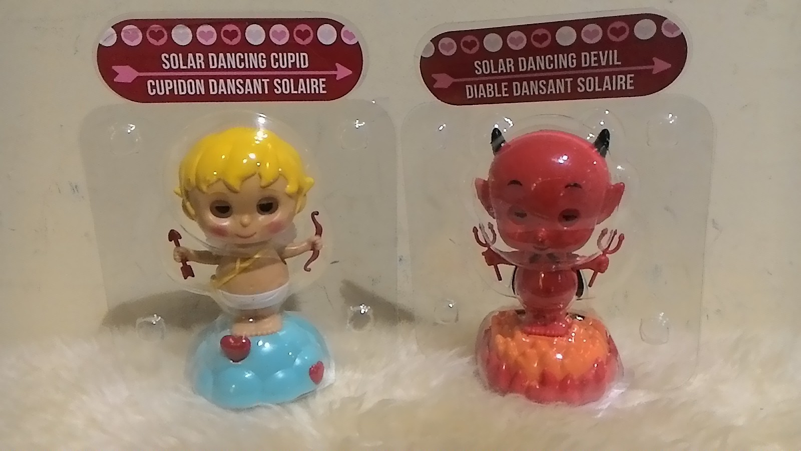 oh NEW 2017 Solar Dancing (2)Cupid and (2)Devil ( Valentine's Day )