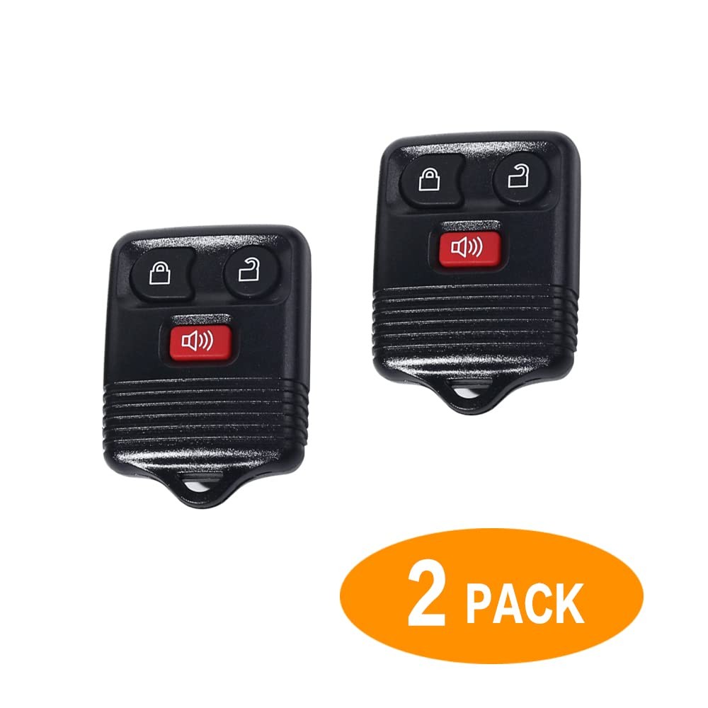 2 Replacement Keyless Entry Remote Control Key Fob Clicker Transmitter，fits F...