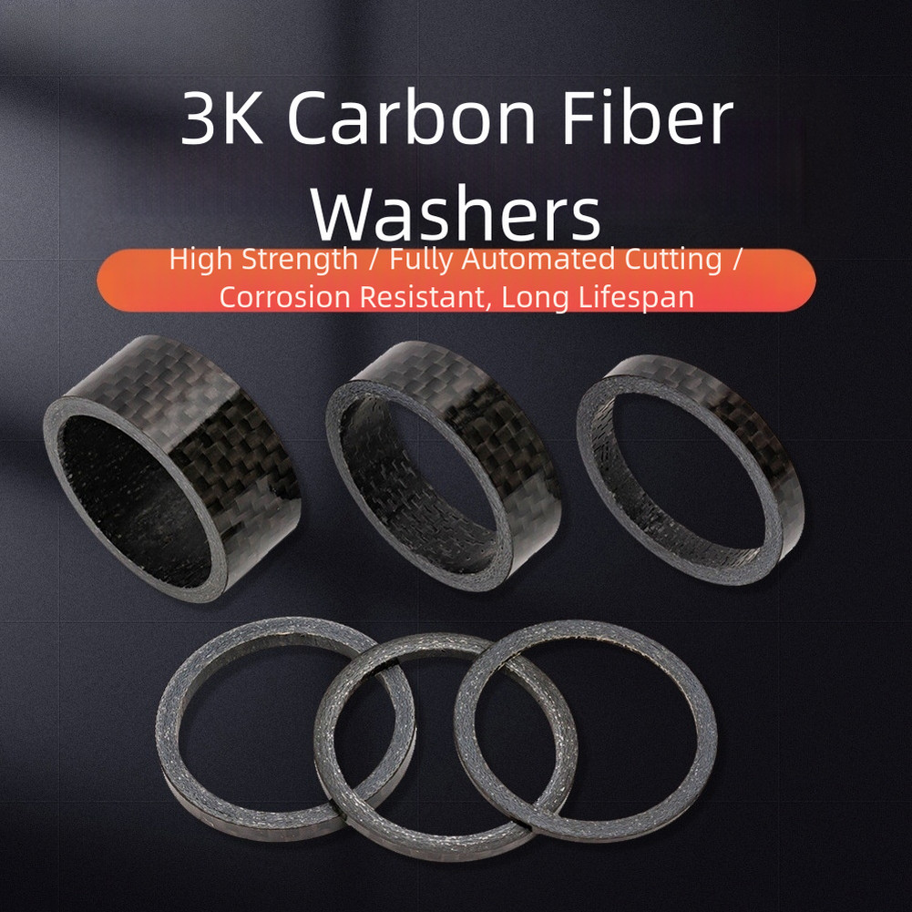 Lightweight Carbon Fiber Headset Spacers for 28 6mm Fork Bicycle 1MM to 15MM