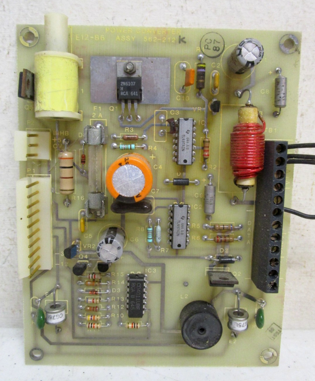 SIMPLEX 562-212 POWER CONVERTER CIRCUIT BOARD CARD