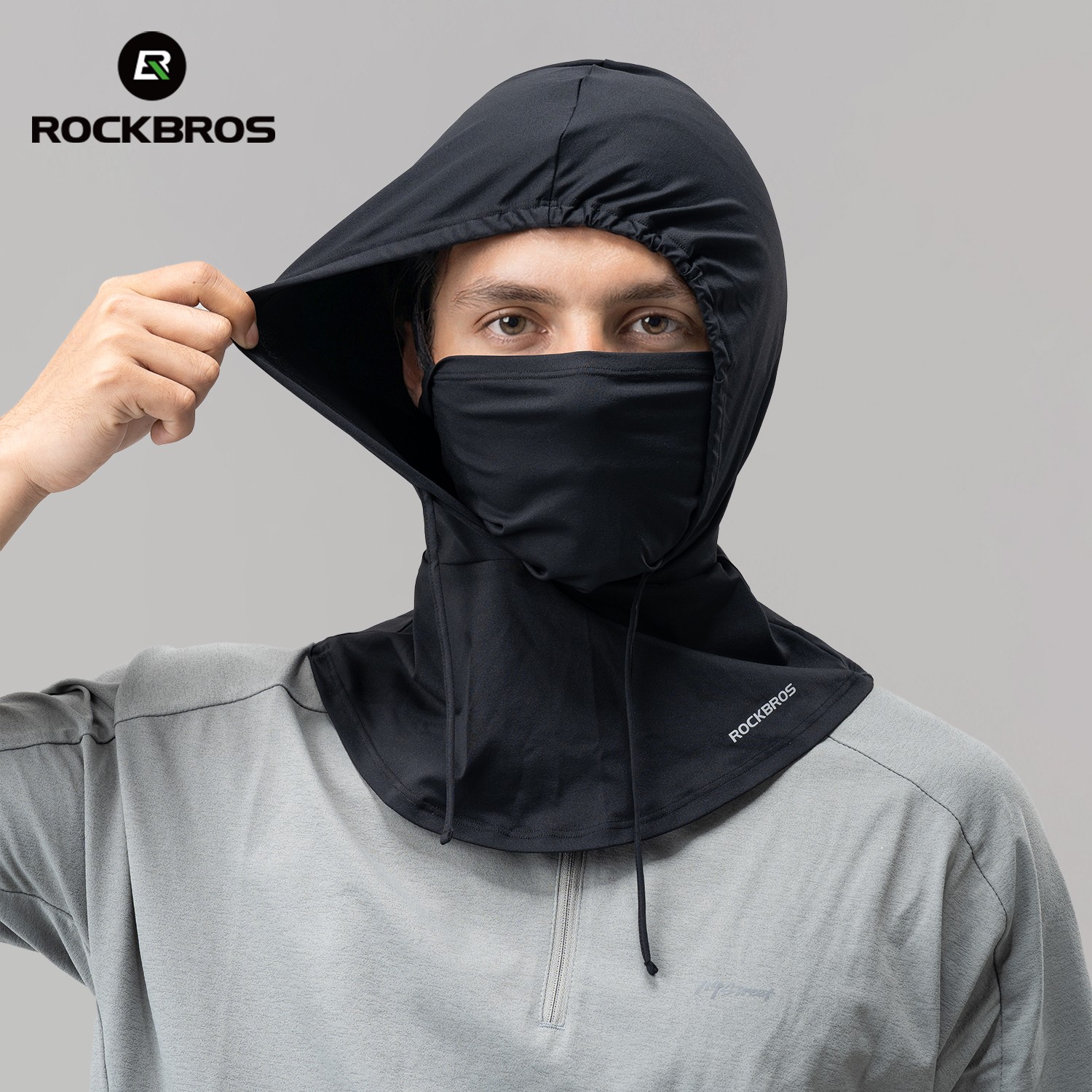 ROCKBROS Balaclava Full Face Mask Cool Summer UV SunProtection Hat Cap Ice Silk