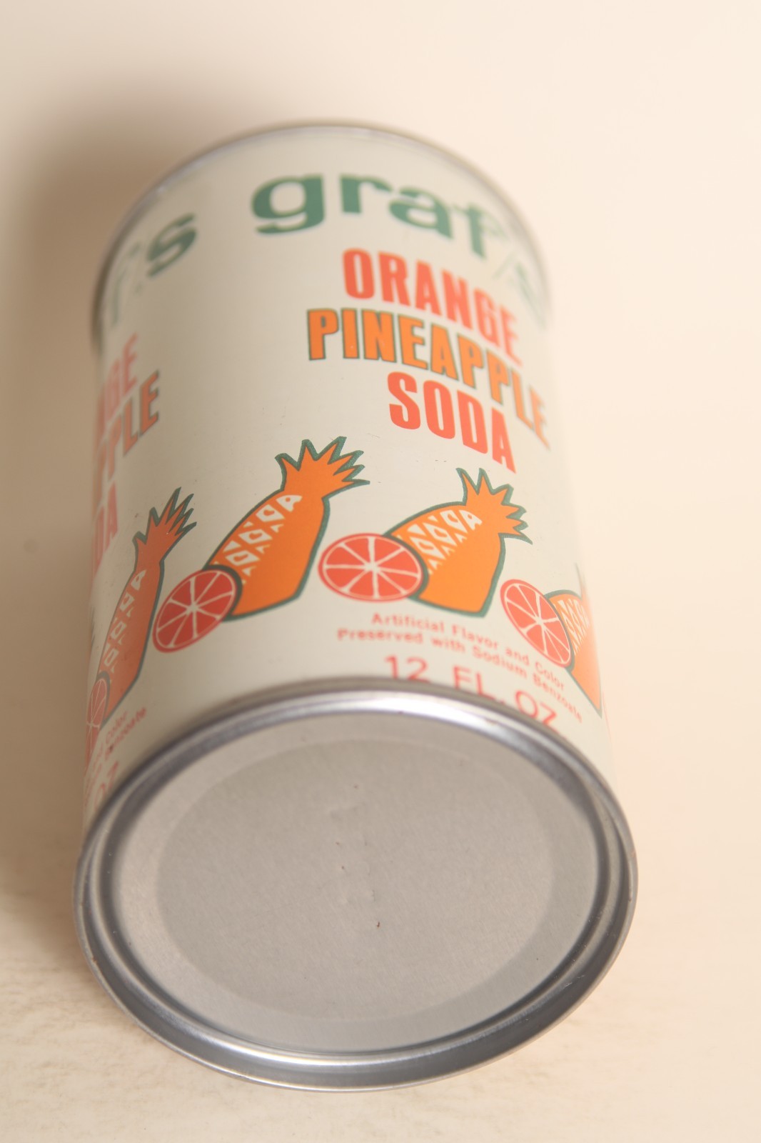 Graf/s Orange Pineapple soda can - 12oz