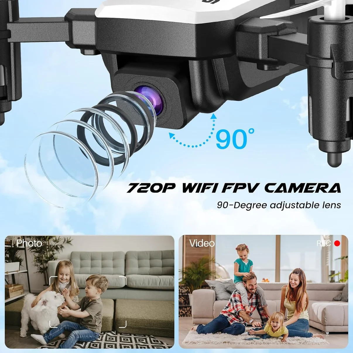 SIMREX X300C Mini Drone w/ 720P HD Camera Complete