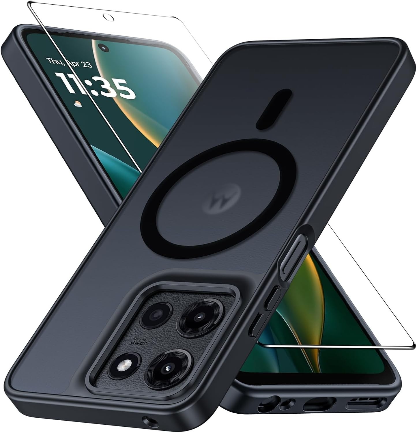 For Motorola Moto G  5G 2025/2026  Case Mag Safe Phone Cover + Screen Protector