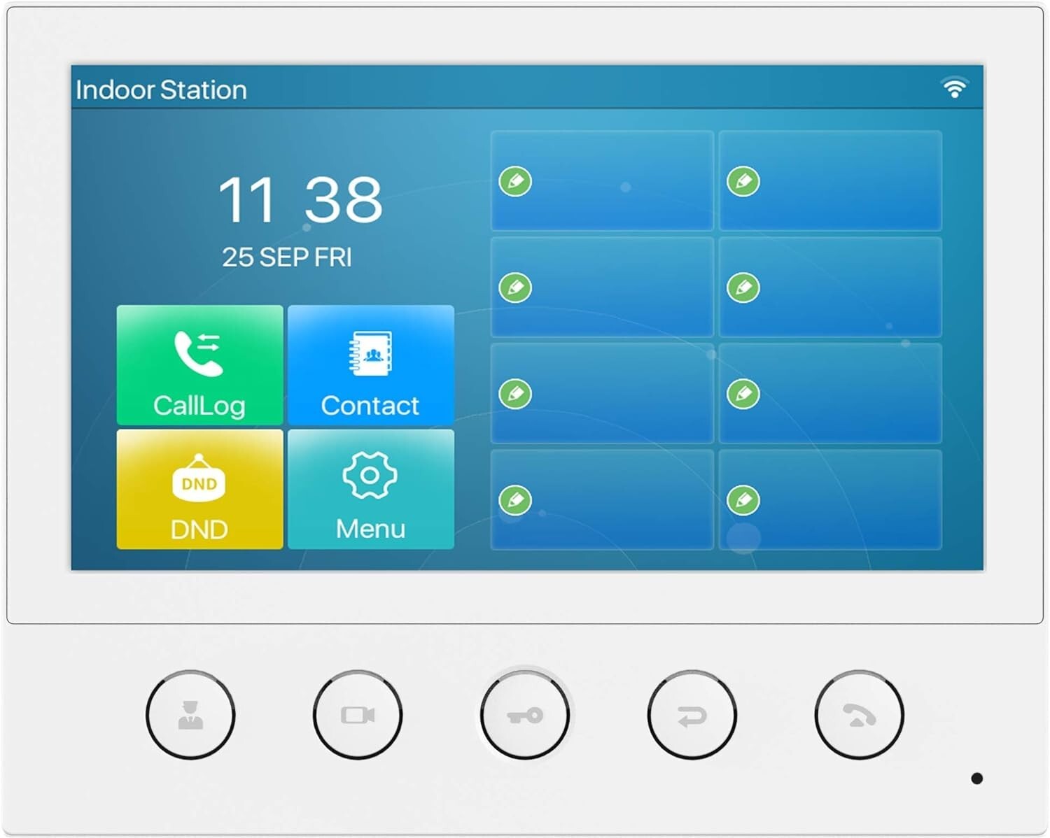 Fanvil i53W SIP Indoor Station 2 SIP Lines 7-Inch Color Touch Screen 2.4G Wi-Fi