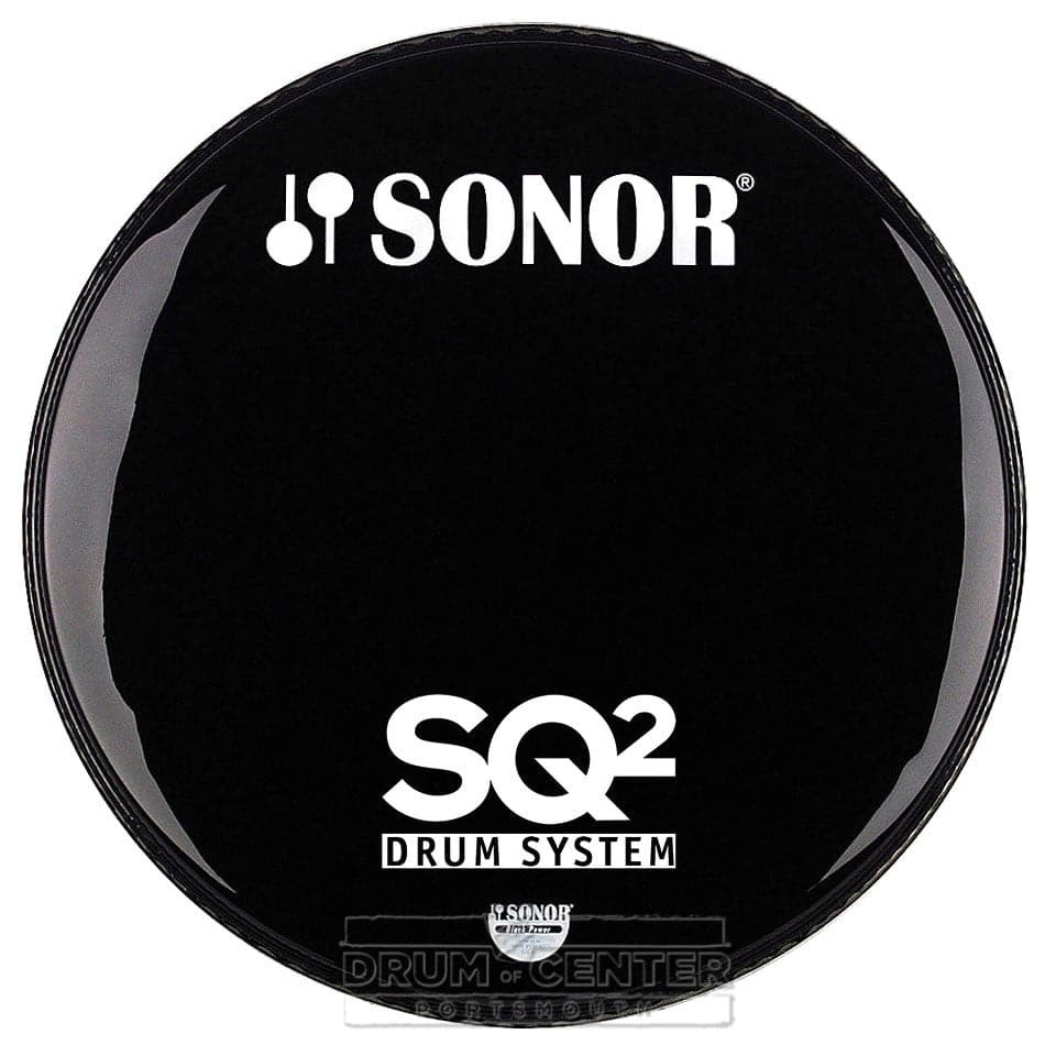 Sonor Bass Drum Logo Head 18" Black w/SQ2 Logo