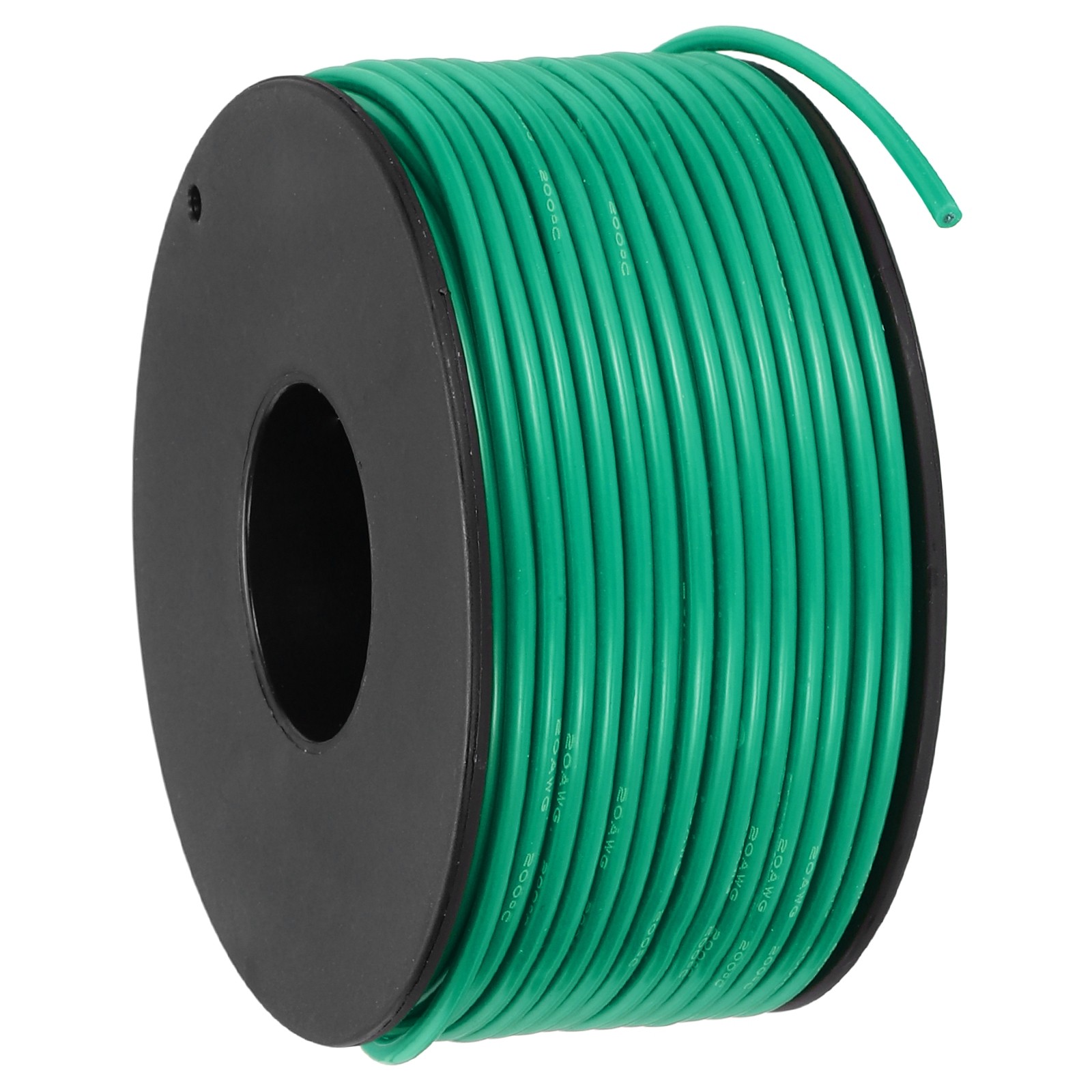 20 AWG Flexible Silicone Wire 30.5m/100ft, Tinned Copper Electrical Wire, Green