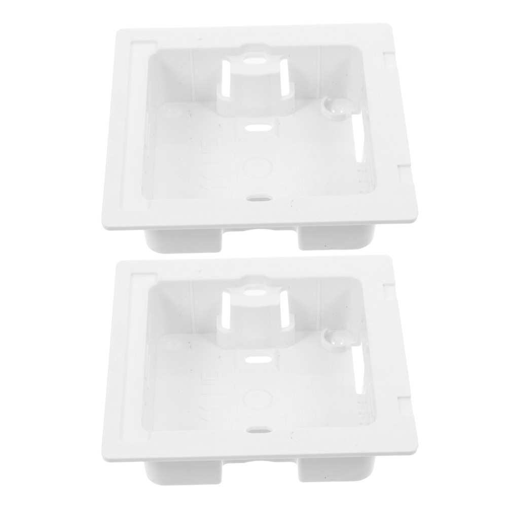 2Pcs White Plastic Ac Controller Holder for Wall Mounted Thermostat
