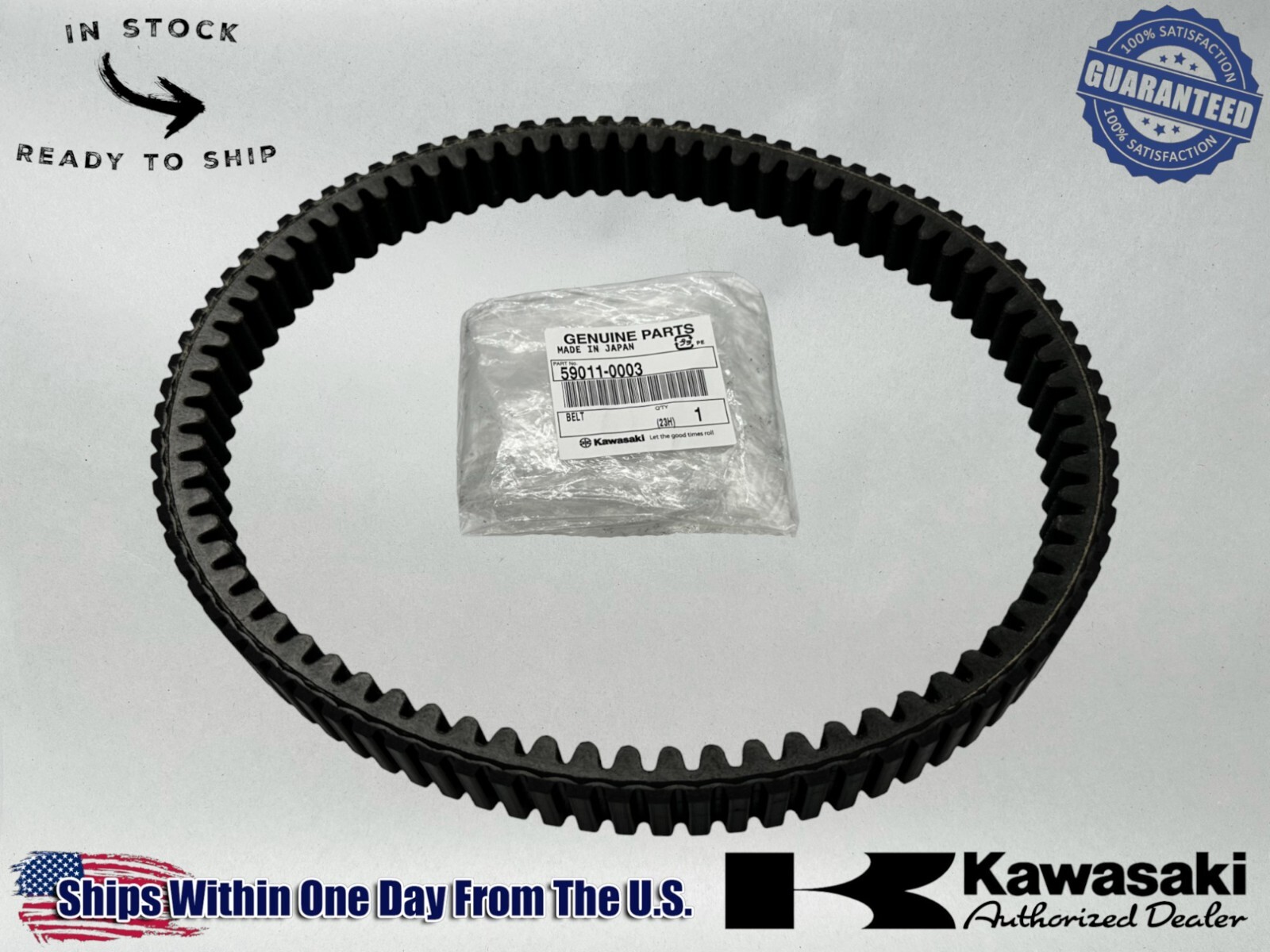 Kawasaki OEM Belt 59011-0003 - 2002-07 Brute Force 650-750 KFX700 Prairie